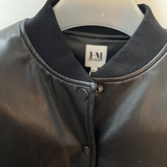 Hilary MacMillan M Vegan Bomber Black Jacket - Picture 9 of 9